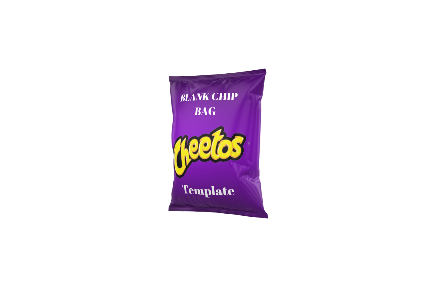 Blank Chip Bag Template