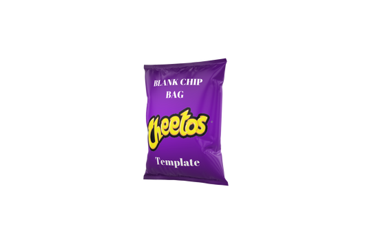 Blank Chip Bag Template