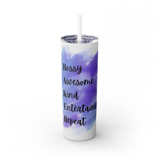 Skinny Tumbler with Straw, 20oz