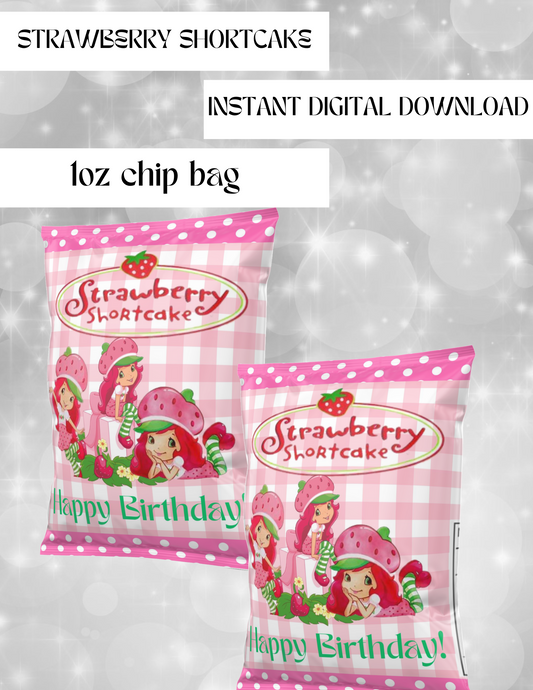 Strawberry Shortcake Chip bag